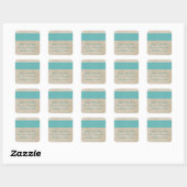 Blauwgroen Rustic Damask sparen de Stickers van de (Vel)