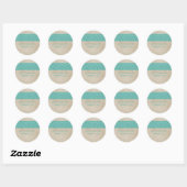 Blauwgroen Rustic Lace Wedding Stickers (Vel)