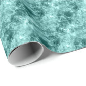 Blauwgroen ruw textiel cadeaupapier (Rol Hoek)