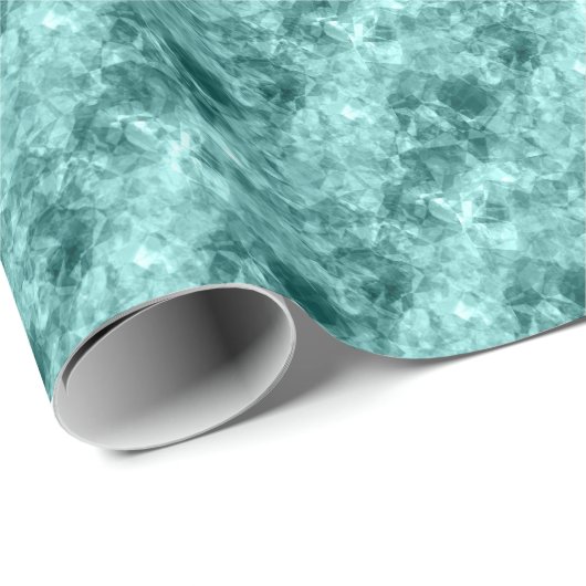 Blauwgroen ruw textiel cadeaupapier (Rol Hoek)