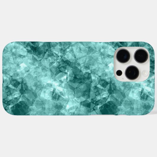 Blauwgroen ruw textiel Case-Mate iPhone case (Achterkant (horizontaal))