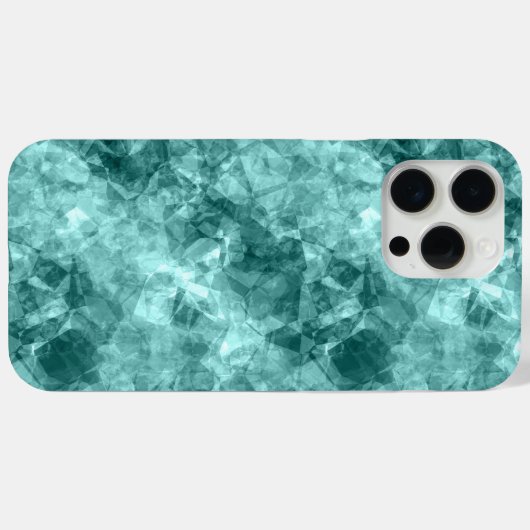 Blauwgroen ruw textiel Case-Mate iPhone case (Achterkant (horizontaal))