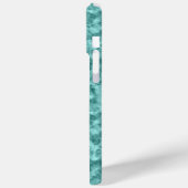 Blauwgroen ruw textiel Case-Mate iPhone case (Achterkant / Links)