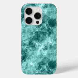 Blauwgroen ruw textiel iPhone 15 pro case