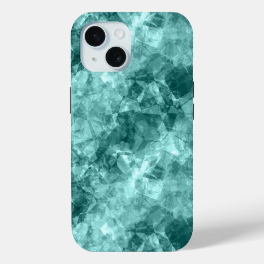 Blauwgroen ruw textiel Case-Mate iPhone case (Achterkant)