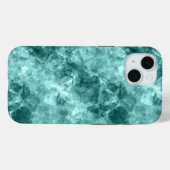 Blauwgroen ruw textiel Case-Mate iPhone case (Achterkant (horizontaal))