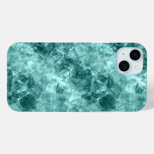 Blauwgroen ruw textiel Case-Mate iPhone case (Achterkant (horizontaal))