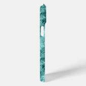 Blauwgroen ruw textiel Case-Mate iPhone case (Achterkant / Rechts)