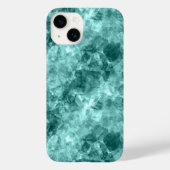 Blauwgroen ruw textiel Case-Mate iPhone case (Achterkant)