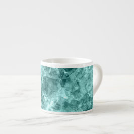 Blauwgroen ruw textiel espresso kop