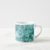 Blauwgroen ruw textiel espresso kop (Rechts)