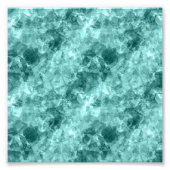 Blauwgroen ruw textiel foto afdruk (Voorkant)