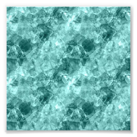 Blauwgroen ruw textiel foto afdruk (Voorkant)