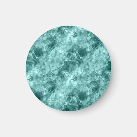Blauwgroen ruw textiel magneet (Voorkant)