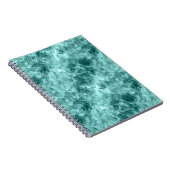 Blauwgroen ruw textiel notitieboek (Rechterzijde)