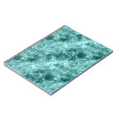 Blauwgroen ruw textiel notitieboek (Linkerzijde)