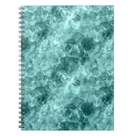 Blauwgroen ruw textiel notitieboek