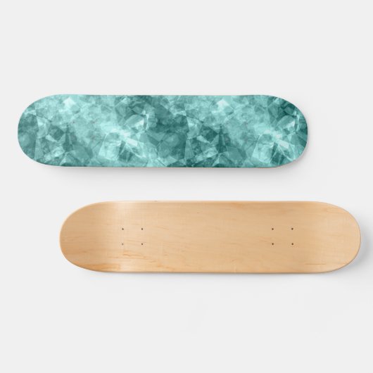 Blauwgroen ruw textiel persoonlijk skateboard (Horizontaal)