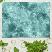 Blauwgroen ruw textiel theedoek (Gevouwen)