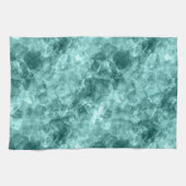 Blauwgroen ruw textiel theedoek (Horizontaal)