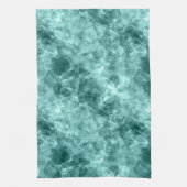 Blauwgroen ruw textiel theedoek (Verticaal)