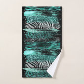 Blauwgroen Safari Towel Bad Handdoek (Handdoek)