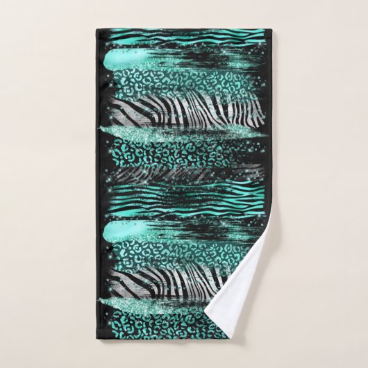 Blauwgroen Safari Towel Bad Handdoek (Handdoek)