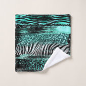 Blauwgroen Safari Towel Bad Handdoek (Wasdoekje)