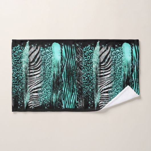 Blauwgroen Safari Towel Bad Handdoek (Handdoek)