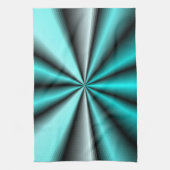 Blauwgroen Satin schitteren Theedoek (Verticaal)