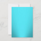 Blauwgroen schadeweddenschappen bewaren de datum save the date (Achterkant)