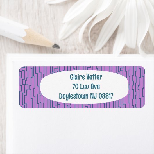 Blauwgroen schakellijnen etiket (Insitu)