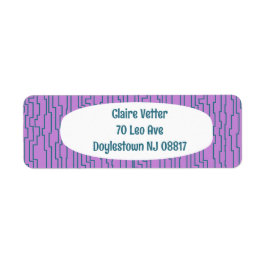 Blauwgroen schakellijnen etiket