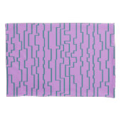 Blauwgroen schakellijnen kussensloop (Voorkant)