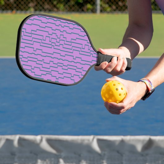 Blauwgroen schakellijnen pickleball paddle (Insitu)