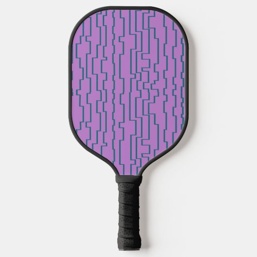 Blauwgroen schakellijnen pickleball paddle (Voorkant)