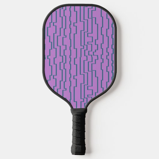 Blauwgroen schakellijnen pickleball paddle (Achterkant)