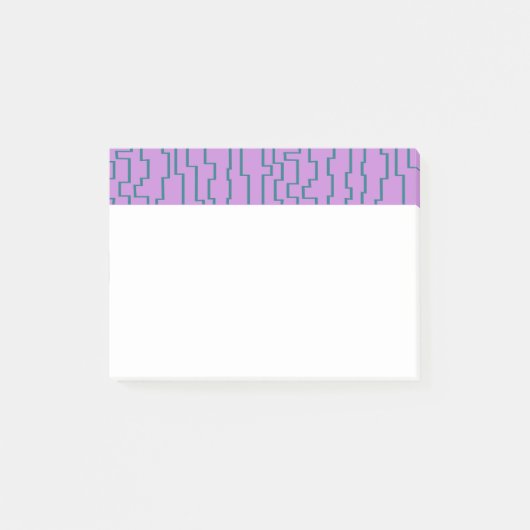 Blauwgroen schakellijnen post-it® notes (Voorkant)