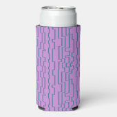 Blauwgroen schakellijnen seltzer blikjeskoeler (Seltzer Achterkant)