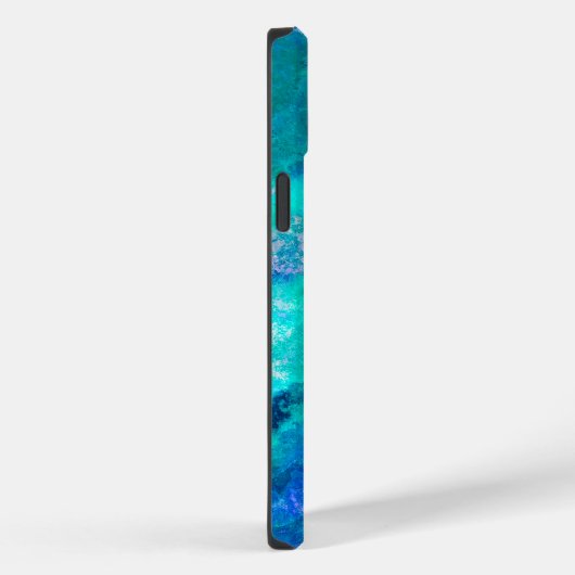 Blauwgroen scharnieren van Abalone Shell Case-Mate iPhone Case (Achterkant / Rechts)