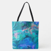 Blauwgroen scharnieren van Abalone Shell Tote Bag (Voorkant)