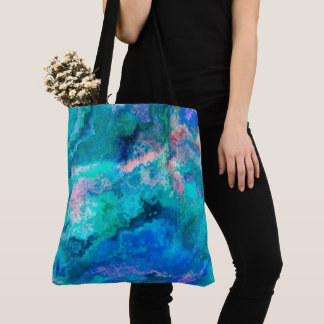 Blauwgroen scharnieren van Abalone Shell Tote Bag