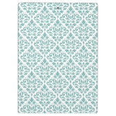 Blauwgroen schijfpatroon schuiven klembord (Achterkant)