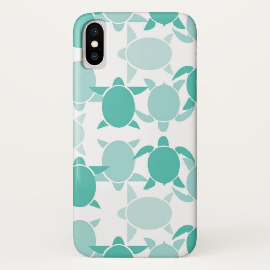 Blauwgroen schildpad Case-Mate iPhone case (Achterkant)