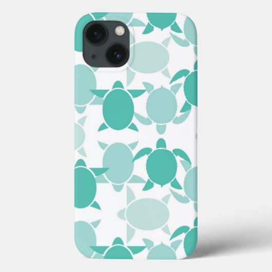 Blauwgroen schildpad Case-Mate iPhone case (Achterkant)