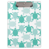 Blauwgroen schildpad klembord (Voorkant)