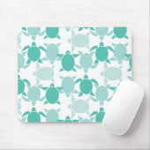 Blauwgroen schildpad muismat (Met muis)