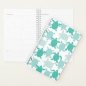 Blauwgroen schildpad planner (Display)