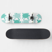 Blauwgroen schildpad skateboard (Horizontaal)