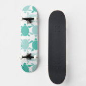 Blauwgroen schildpad skateboard (Voorkant)